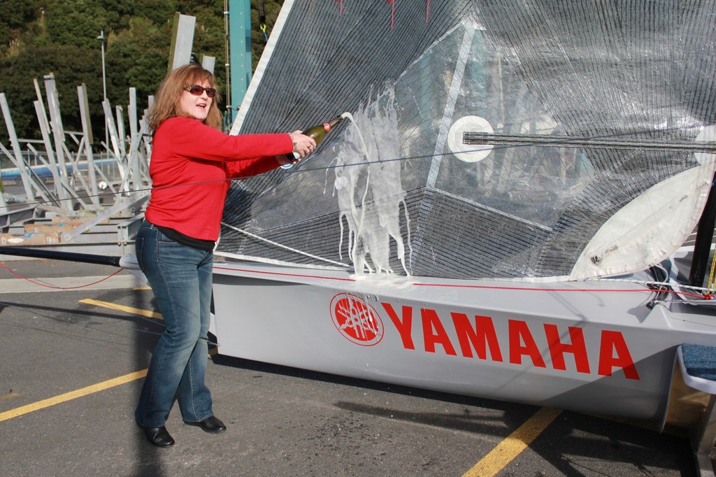 Yamaha is christened at Auckland Sailing Club © Greg Fenwick